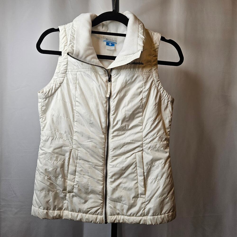 Columbia‎ Woman's Vest - White sz S | Cozy Spring Essential